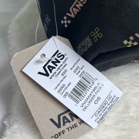 Vans unisex logo black belt bag - Picture 6 of 9